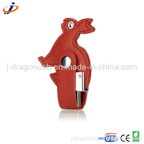 Lovely Rabbit Shape Leather USB Flash Drive (JL014)
